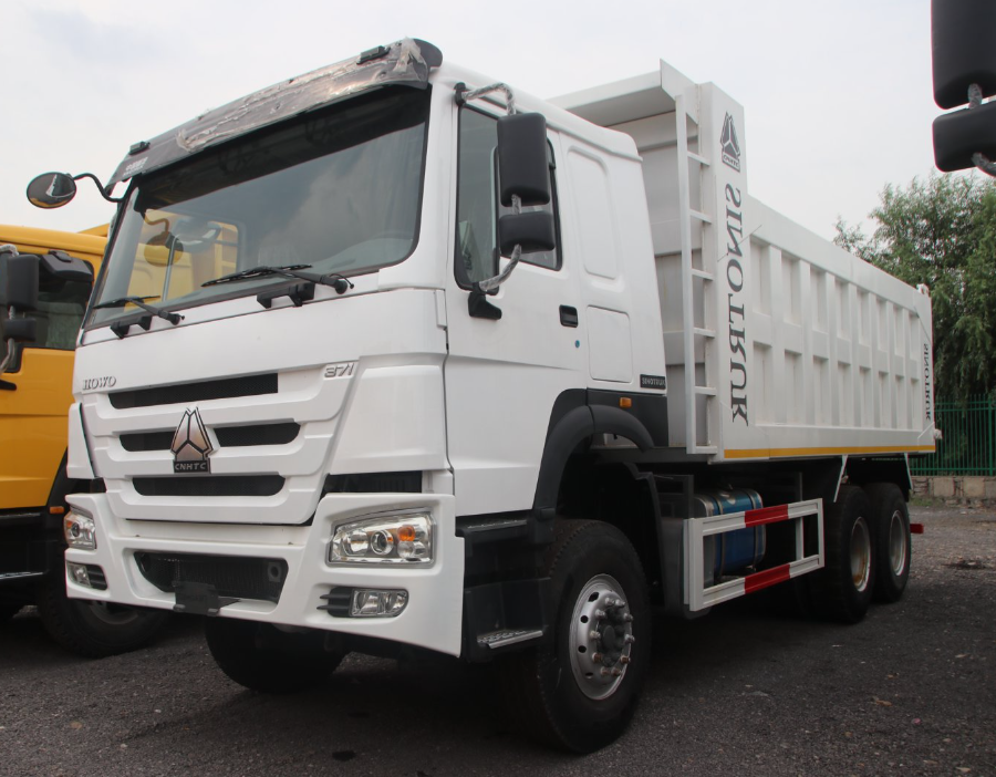 Howo 371 Dump Trucks Large Pump Engine